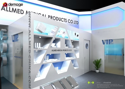 奥美医疗展台图文设计 专业与视觉的完美融合